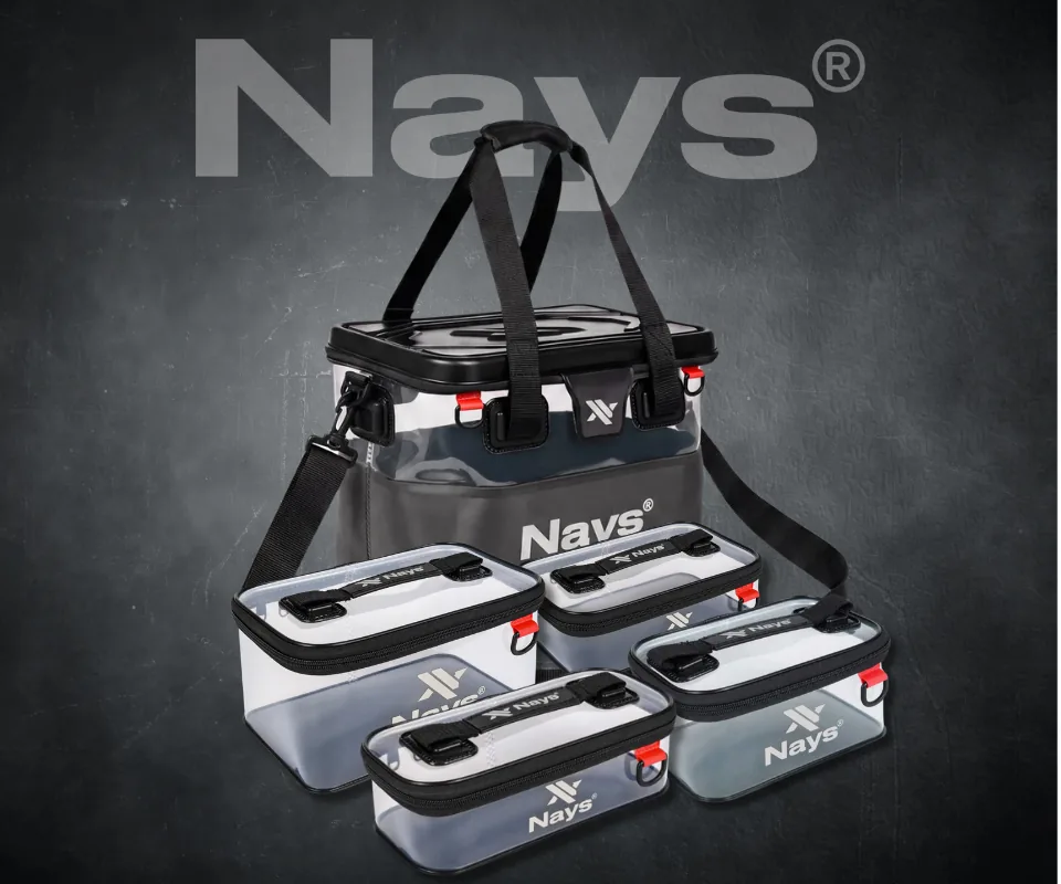 Torba Nays Bakkan 32L i cztery mniejsze przezroczyste sakwy Nays Pouch