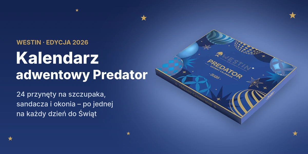 Kalendarz adwentowy Westin Predator 2026 – 24 przynęty na szczupaka, sandacza i okonia