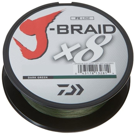 Plecionka Daiwa J-Braid X8 0.18mm | 150m | dark green