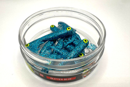 Guma Great Fish GF1 Twister 4,9cm | Glitter Blue | rybny | 10 szt.