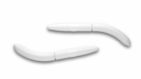 Przynęta Libra Lures Fatty D'Worm 7.5cm | 001 - White | ser | 8 szt.