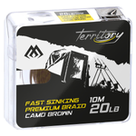 Plecionka przyponowa Mikado Fast Sinking Premium Braid Camo brown | 20lb | 10m