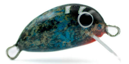 Wobler Kornel Słaby Oska Kleniowa - 2,5cm - 2g - Marmurek Niebieski - pływający