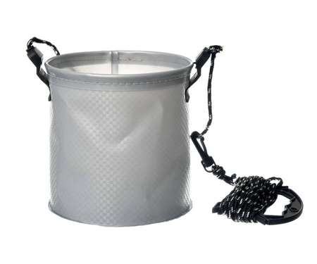 Elastyczne wiadro z liną Flagman Grey Eva Bucket Round 5L