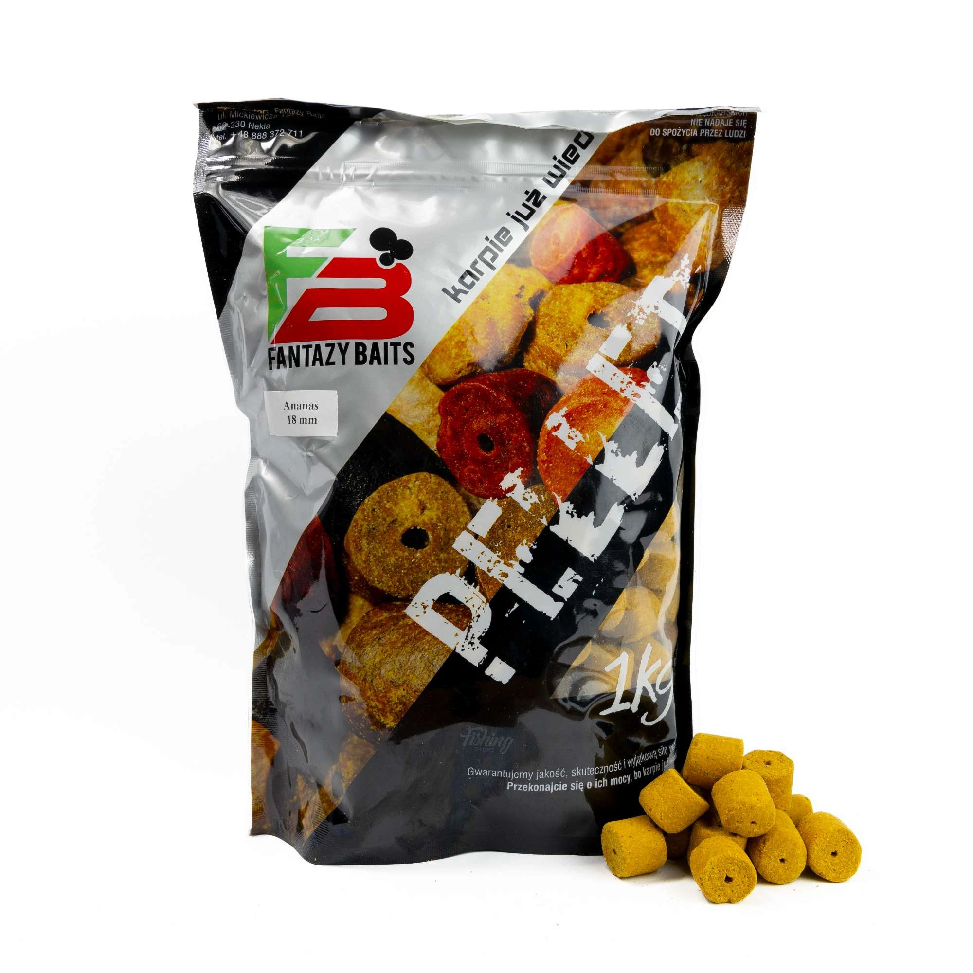 Pellet Fantazy Baits 12mm - Ananas