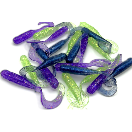 Guma Great Fish GF1 Twister Baby 3cm | MIX2 | Krewetkowy | 21 szt.