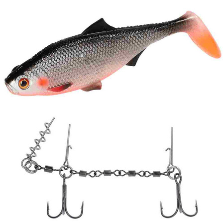 Zestaw guma Mikado MFT Roach 15cm Roach + Dozbrojka Mikado Evo Stinger