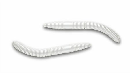 Przynęta Libra Lures Fatty D'Worm Tournament 5.5cm | 004 - Silver Pearl | brak zapachu | 12 szt.