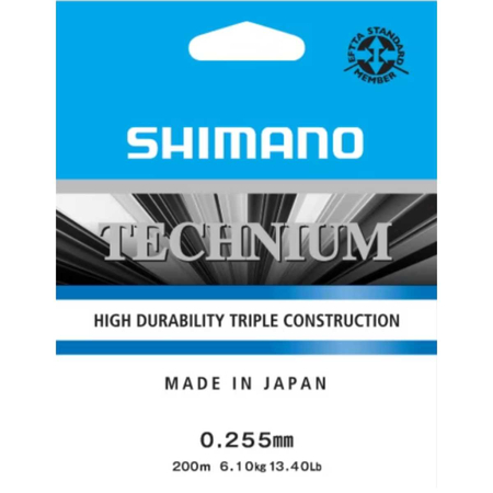 Żyłka Shimano Technium A 0.255mm | 6,1 kg | 200 m | szara