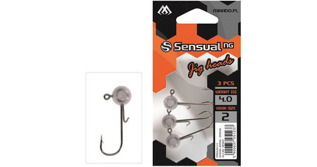 Główki jigowe Mikado Sensual - 12g- 4/0 BN - 3szt.