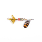 Obrotówka Mepps Black Fury Mouche #2 | 4,5g | Srebrny / Czerwone Kropki