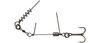 Dozbrojka SAVAGE GEAR Corkscrew Stinger 3g 1X #1 35kg RED + BN - 2szt. Do gum 16-18cm