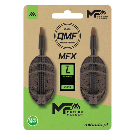 Podajnik koszyk do methody Mikado METHOD FEEDER MFX - Q.M.F. rozm. L - 30g | 2szt.