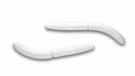 Przynęta Libra Lures Fatty D'Worm 6.5cm | 001 - White | kryl | 10 szt.