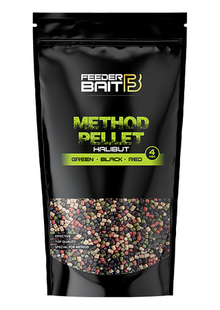 Pellet Feeder Bait 4mm | Halibut - Green&Black&Red