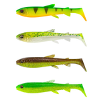 .Zestaw Gum Savage Gear 3D Whitefish Shad 9 cm | Dark Water Mix | 4 szt.