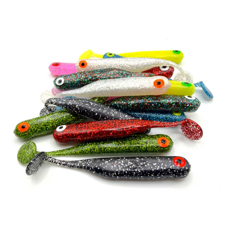 Guma Great Fish GF1 Ripper 7cm | Multicolor II | Bezzapachowy | 16 szt.