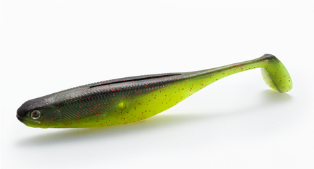 .Guma Westin ShadTeez Hollow 12cm - Black/Chartreuse