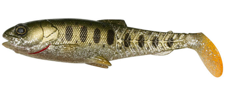 .Guma SAVAGE GEAR CRAFT CANNIBAL PADDLETAIL 6.5CM 4G OLIVE PEARL SILVER SMOLT