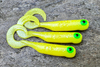 Guma Great Fish GF1 Twister 4,9cm | Yellow | rybny | 10 szt.