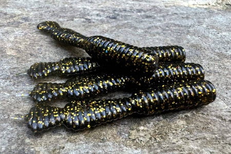 Guma Great Fish GF2 Leech 6cm | Black&Gold | bezzapachowy | 10 szt.