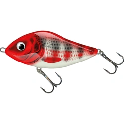 Wobler Salmo Slider 12cm | Holo Red Head Striper | tonący