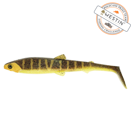 Guma Westin BullTeez Shadtail 24cm | CF Golden Baitfish
