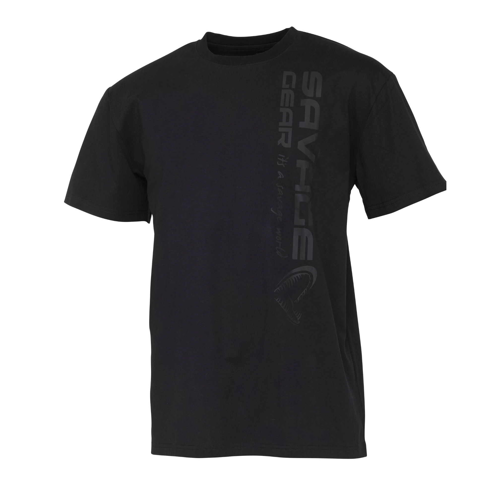 Koszulka SAVAGE GEAR Vertical Logo Tee L Black
