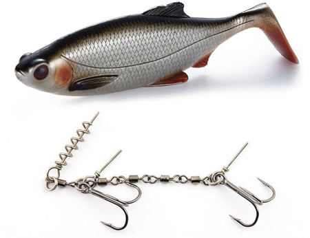 Zestaw Guma Westin Ricky the Roach ST 18cm | Lively Roach - 1szt + Dozbrojka Vis Vangen