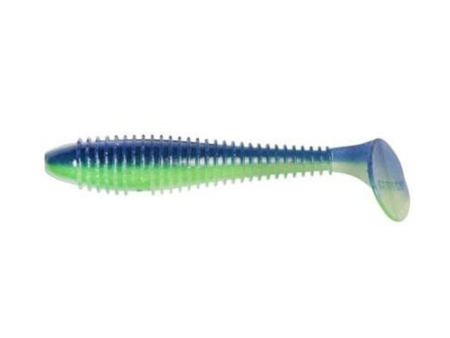 Guma Keitech Swing Impact FAT 3.8" | 9,5cm | LT#23 Blue Chartreuse | 1 szt.