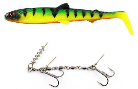 Zestaw Guma Westin BullTeez Shadtail 18cm | Tiger Perch + Dozbrojka Vis Vangen