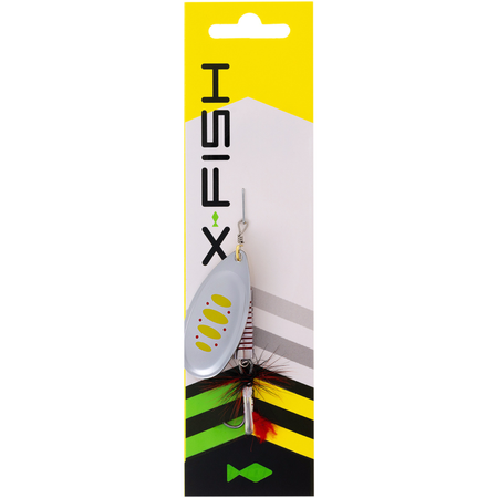 Obrotówka X-Fish Termite №5 | 13g | Silver GRD