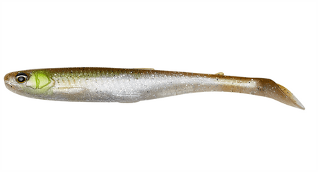 Guma Savage Gear Slender Scoop Shad 9cm | Green Silver