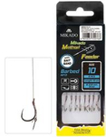 Przypony do methody Mikado z igłą - hak z zadziorem nr 10 / plecionka: 0.12mm/10cm - 8szt.