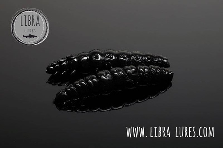 Przynęta Libra Lures Larva 3.5cm | 040 - Black | ser | 12 szt.