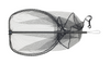 .Podbierak Daiwa Prorex Carbon Floding Net L | 75x65cm