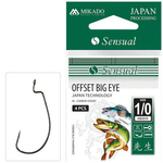 Haczyki Mikado Sensual - OFFSET BIG EYE Nr. 1/0 BN - 4szt.