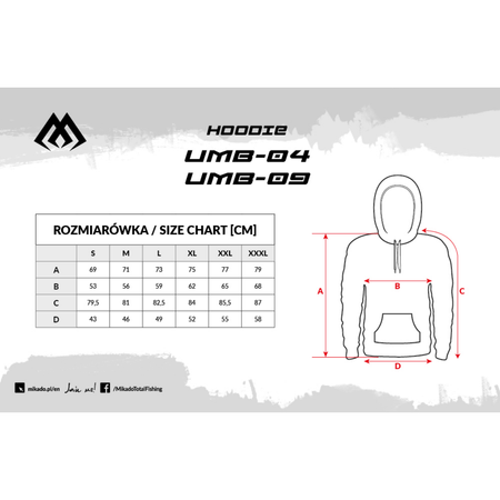 Bluza z kapturem Mikado Cage HOODIE - rozm. 3XL