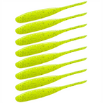 Guma Keitech Shad Impact 4" | 10,2cm | #LT25S Toxic Chart | 8 szt.