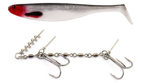 Zestaw Guma Westin ShadTeez Slim 18cm | Redlight + Dozbrojka Vis Vangen