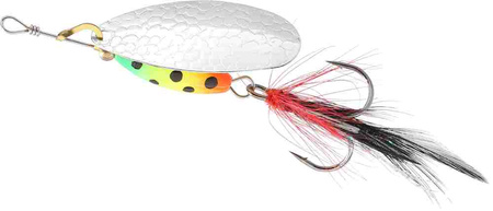 Obrotówka Mikado M-Grub nr 4 - Srebrna, Firetiger