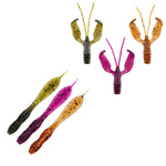 Zestaw Perch Professor F**king Leech 2,75"/7cm - MIX - 8 szt. +  Perch Professor Fapping Craw 2"/5cm - MIX - 6 szt.