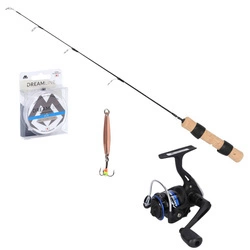 Zestaw Mikado Whitefish Ice S 60cm + Mikado Arctic Micro 504 FD | Blaszka
