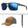 Okulary Wiley X - Founder Captivate Polarized / Blue Mirror / Grey Gloss Crystal Frame + GRATISY!