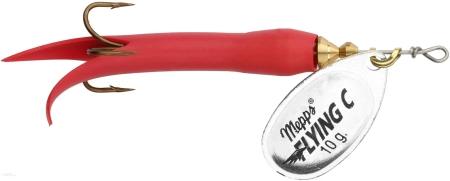 Obrotówka Mepps Aglia Flying | 10g | Srebrna / Czerwona