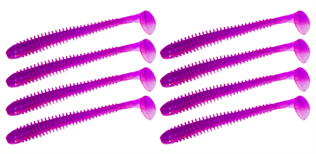 Guma Keitech Swing Impact 4" | 10,2cm | LT#64 LT Grape Stardust | 8 szt.