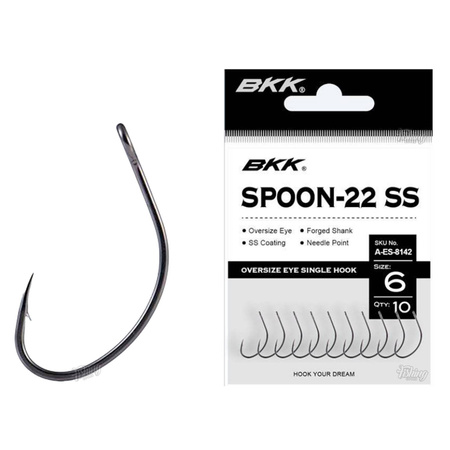 Haczyki BKK Spoon-22 SS | #1 | 9 szt.
