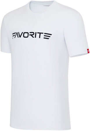 T-shirt Favorite Black Logo - Biały - rozmiar M