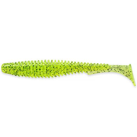 Gumy FishUp U-Shad 6,2cm | 2,5" | #055/Chartreuse/Black | 9szt.