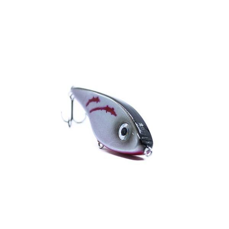 Wobler Engima Baits Jerk 8cm | Srebrny z raną